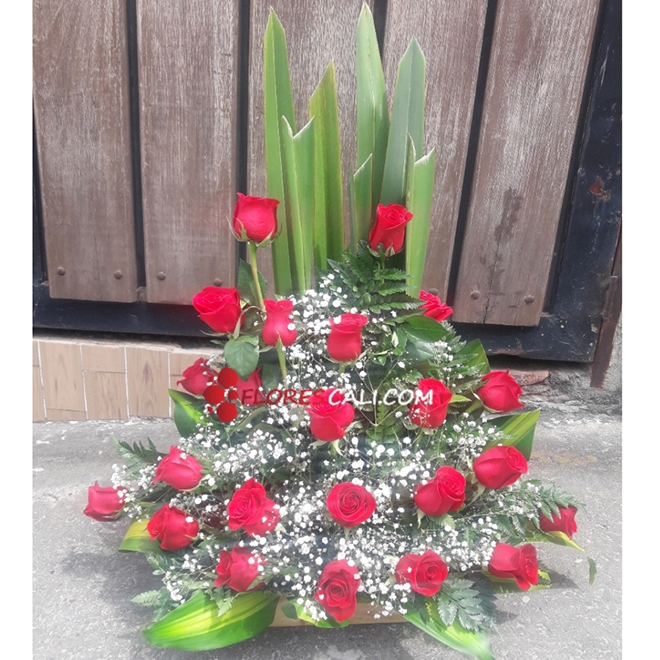 Ramo de Flores Rojas en Cali