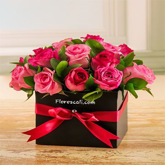 Caja de Flores Ternura día de la Madre floristería cali