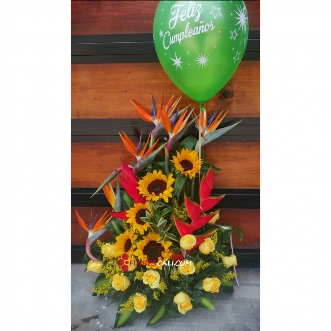 Ramo de Flores amarillas Floristerias en Cali