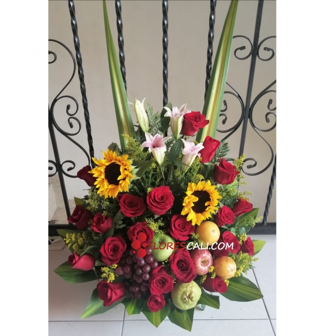 Arreglo redondo frutero en cali