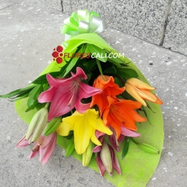 Bouquet lirios surtidos 